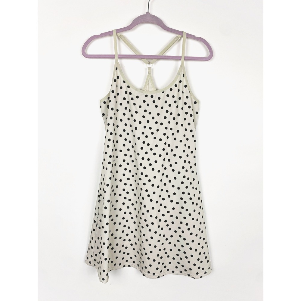 Max Studio Performance Polka Dot Athletic Dress with Built-in Shorts Medium